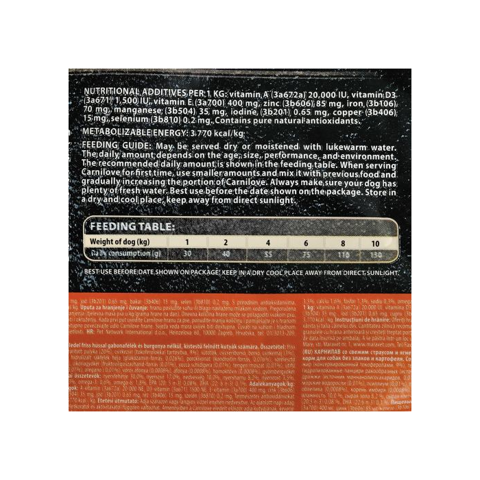 Carnilove DOG Fresh Ostrich & Lamb для собак дрібних порід ягня та страус