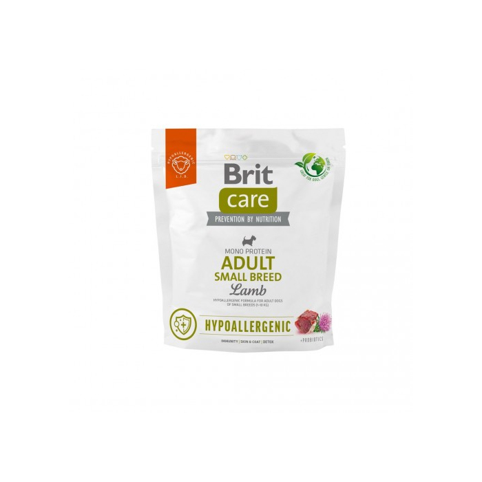 Brit Care DOG Hypoallergenic Adult Small Breed для собак малих порід з ягням, 3 кг