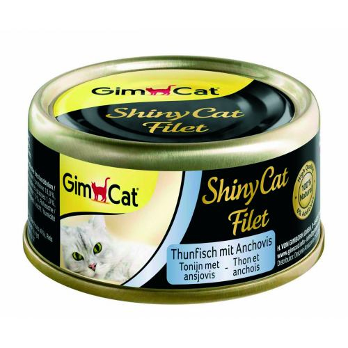 Вологий Корм Shiny Cat Filet k 70g тунець і анчоус
