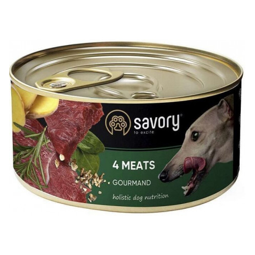 Savory Dog Gourmand 4 вида мяса k 800g