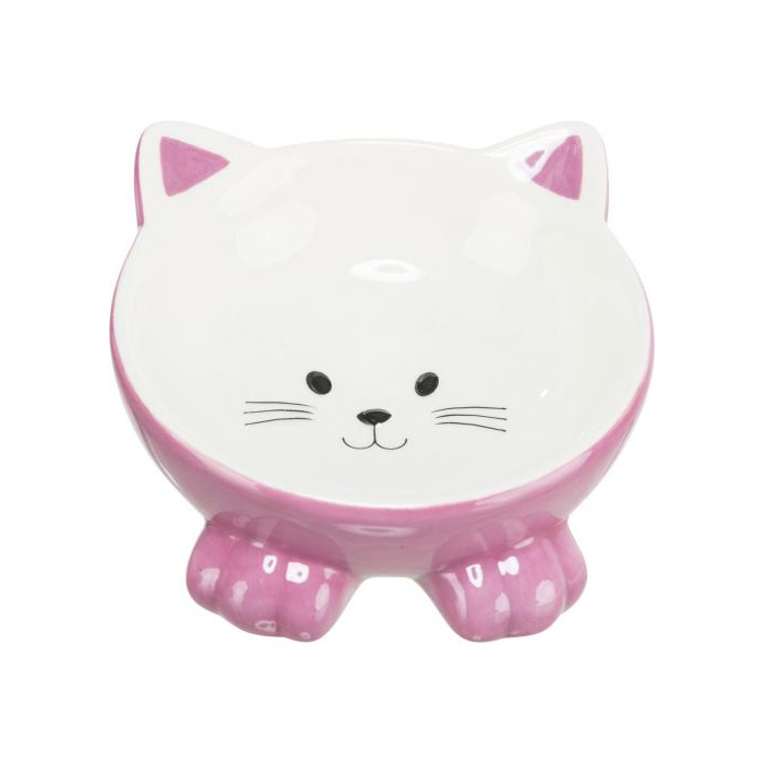 Миска Trixie Котик для котів ергономічна керамічна 14см 150 мл
