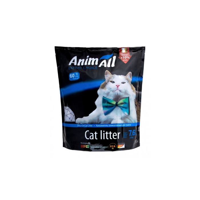 AnimAll Блакитна долина, наповнювач силікагелевий для котячого туалету, 3,8 л