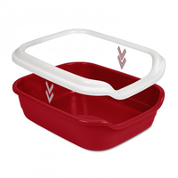 Туалет для котів Comfort бордовий L 49х39х15см