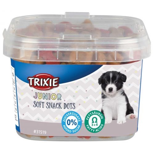 Ласощі Trixie Junior Soft Snack Dots (відро) для цуценят, з Омега-3, 140 г 31519