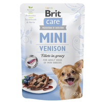 Вологий корм Brit Care Mini для собак, з філе дичини в соусі,
