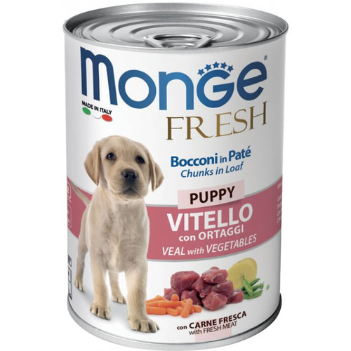 Monge DOG Can FRESH Puppy Veal консерва для собак з телятиною та овочами