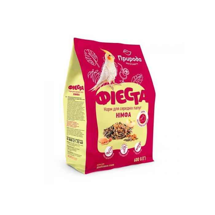 Корм Природа Фієста Німфа для середніх папуг