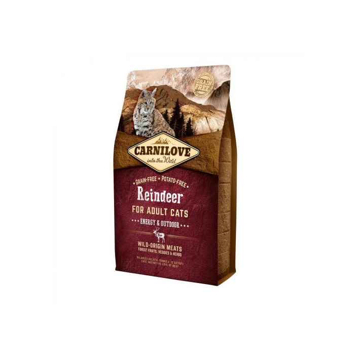 Carnilove Cat Reindeer для активних котів оленина та кабан