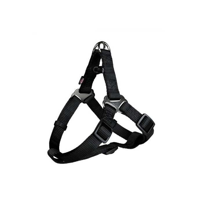 Шлея-петля Trixie Premium нейлон чорна для собак