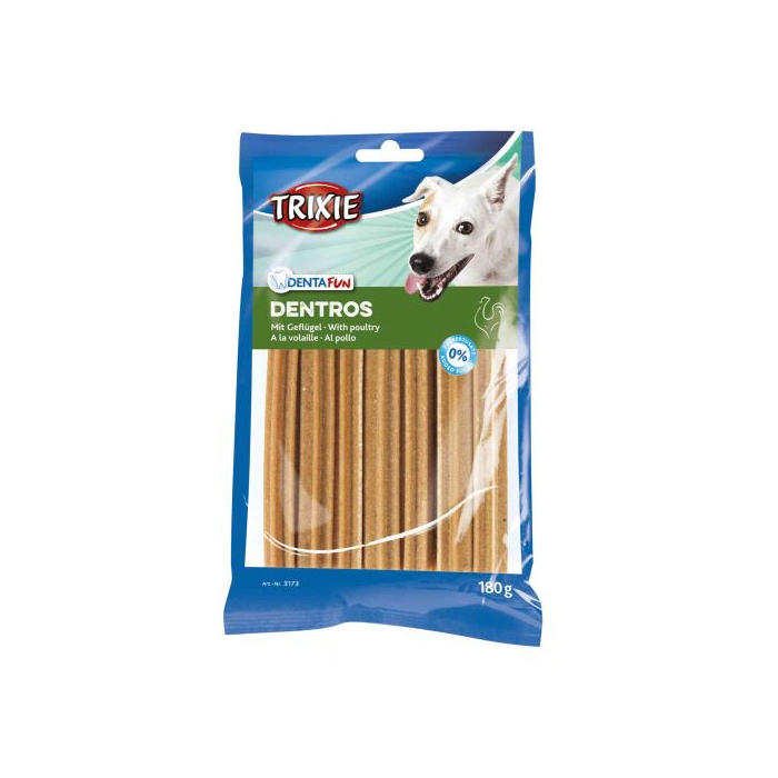 Ласощі Trixie для собак Dentros жувальні шматочки з м'ясом птахів