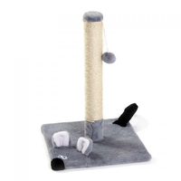 Дряпка Природа Мишка-стовпчик сіра 36х36х52cм