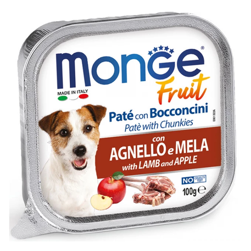 Monge DOG FRUIT Lamb Apple паштет для собак з ягня та яблука