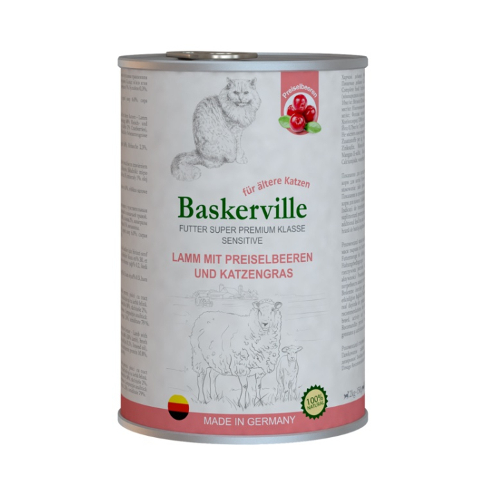 Baskerville CAT Ягня з журавлиною та котячою м'ятою