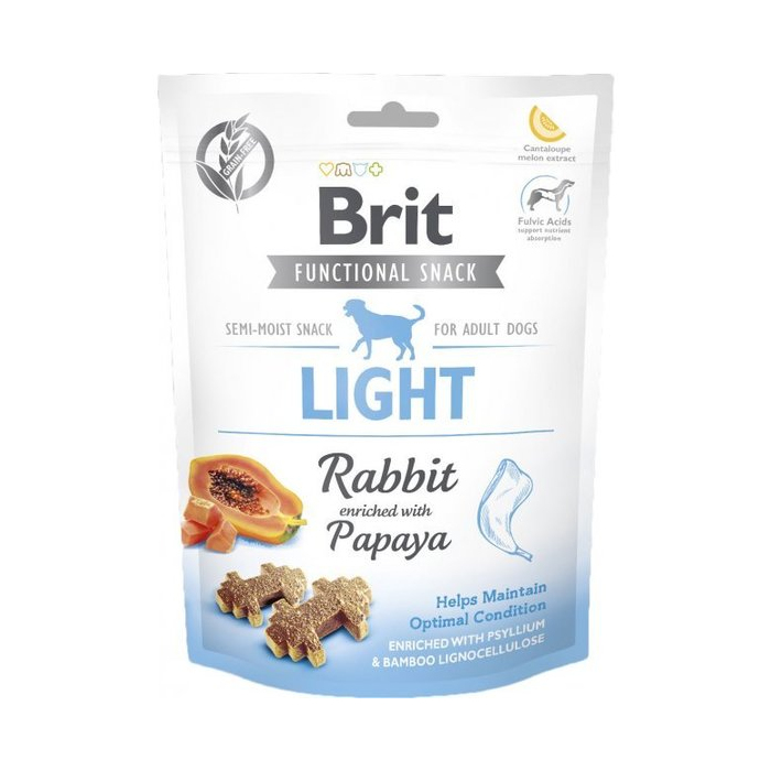 Ласощі Brit Care DOG Light контроль ваги з кроликом та папаєю 150г