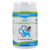 Вітаміни Canina V25 Vitamintabletten для собак полівітамінний комплекс  (60 табл)