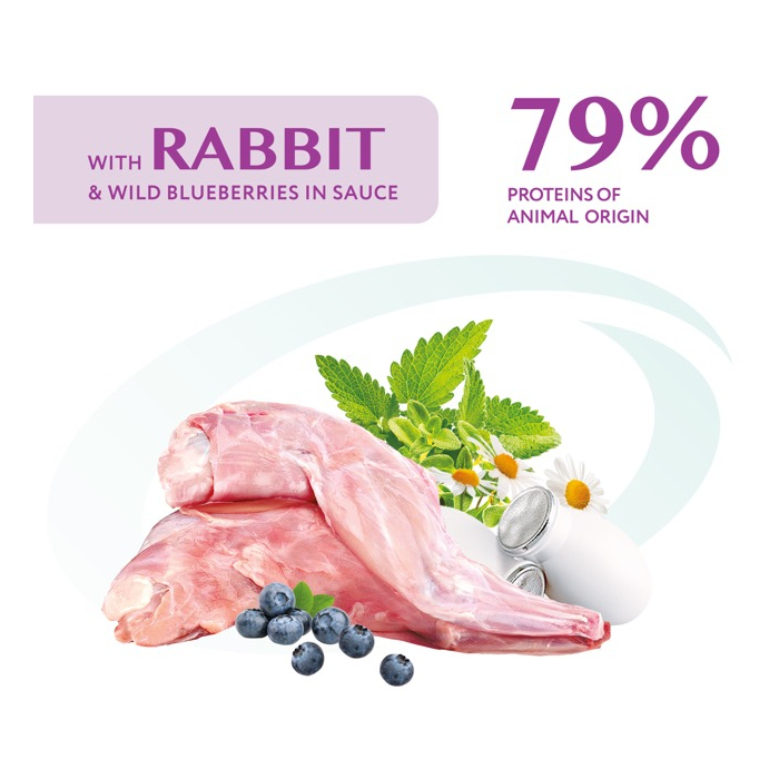 Optimeal Rabbit & Wild Blueberries sauce для собак з кроликом та чорницею у соусі
