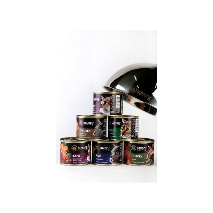 Savory CAT Can Adult Fish вологий для вибагливих котів з рибою