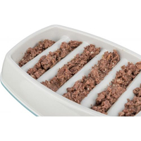 Миска Trixie для собак Повільне годування сіра пластик та термопласна гума 0,25л 21х14см