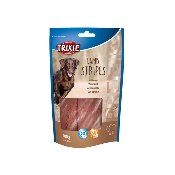 Ласощі Trixie Premio Lamb Stripes для собак, ягня, 100 г 317410