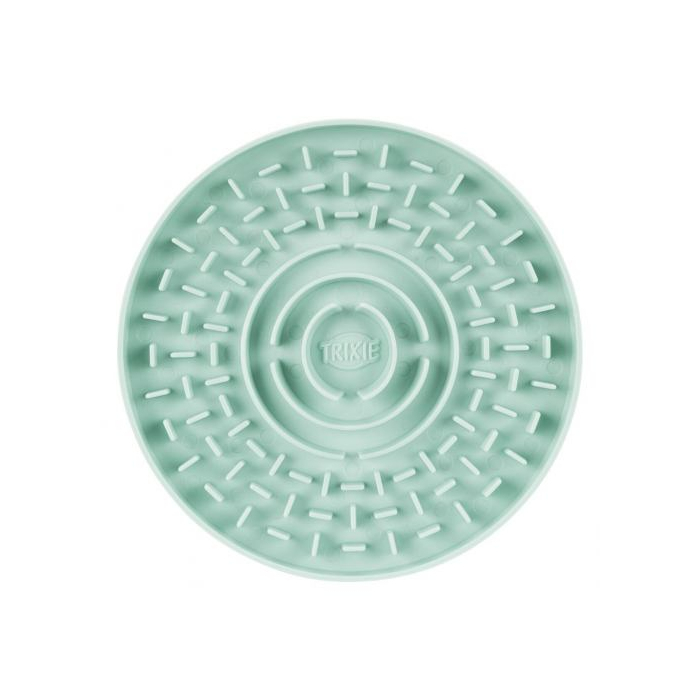 Миска Trixie для цуценят Junior для повільного годування, блакитна, пластик d=15см 34954