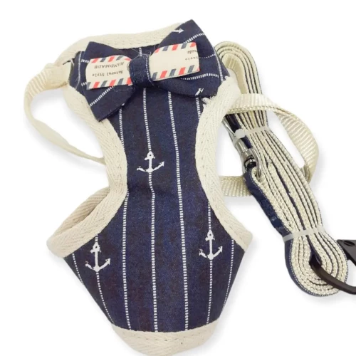 AnimAll Набір повідець та шлея для собак, костюм з бантиком