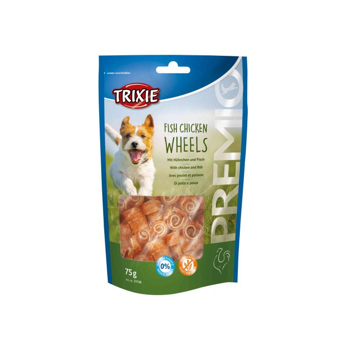 Ласощі Trixie Premio Fish Chicken Wheels для собак з куркою та рибою