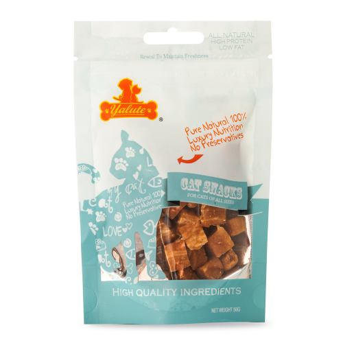 Ласощі Yalute CAT для котів Chicken and Codfish Dices кубики з курки і тріски