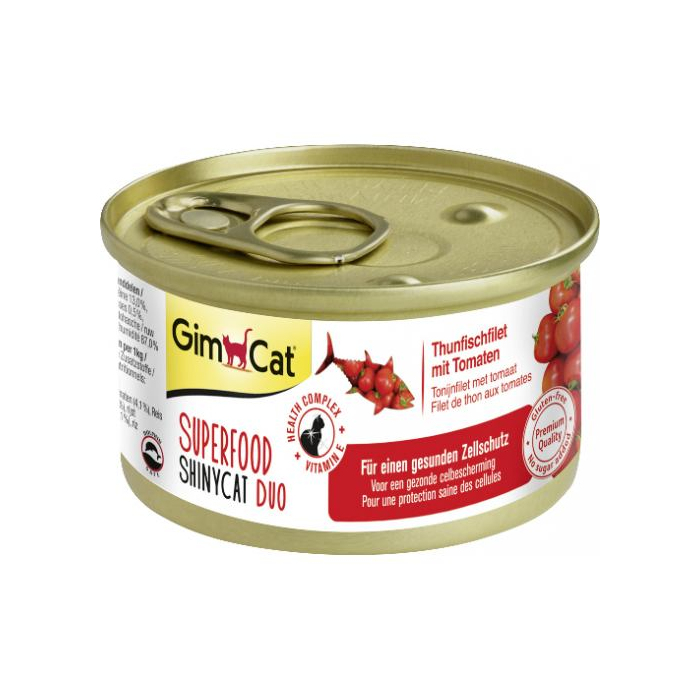 Вологий Корм Shiny Cat SUPERFOOD k 70g тунець і помідор