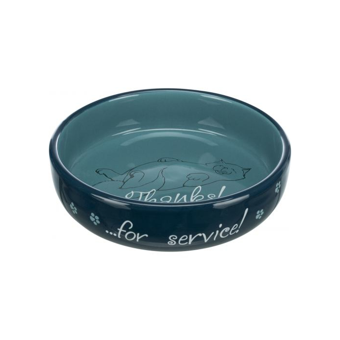 Миска Trixie для котів коротконосих порід керамічна 15см 300мл