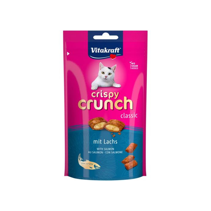 Подушечки д/кішок Crispy Crunch Лосось, 60 г