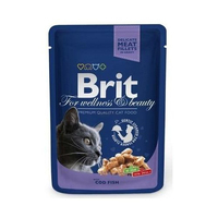Вологий Корм Brit Premium Cat pouch 100 g тріска