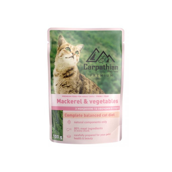 CarpatianPetFood, Мокрель з овочами