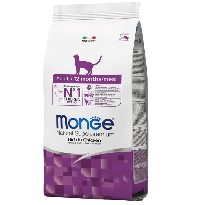 Monge CAT Adult Chicken сухий корм для дорослих котів з куркою 0,4кг