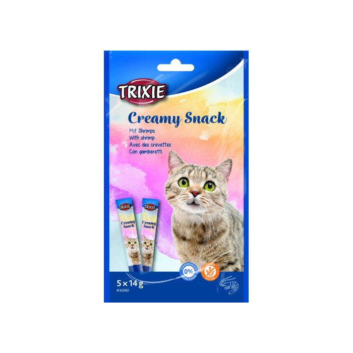 Ласощі Trixie Creamy Snacks для котів креветки 5 шт/упак 14 г (ціна за 1шт)