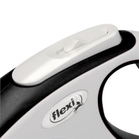 Рулетка Flexi New Comfort чорна для собак стрічка розмір M 5м