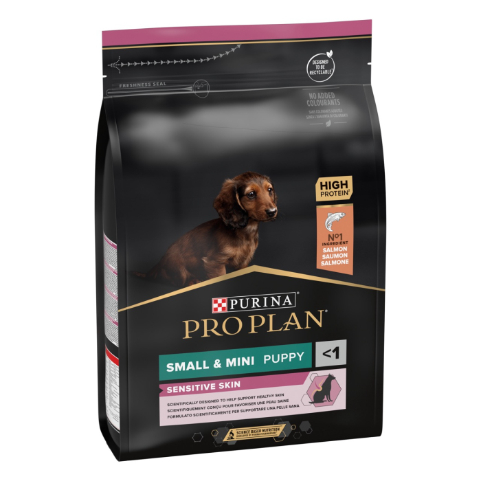 ProPlan DOG Small&Mini Puppy Sensitive Skin Salmon для цуценят малих порід із чутливою шкірою лосось