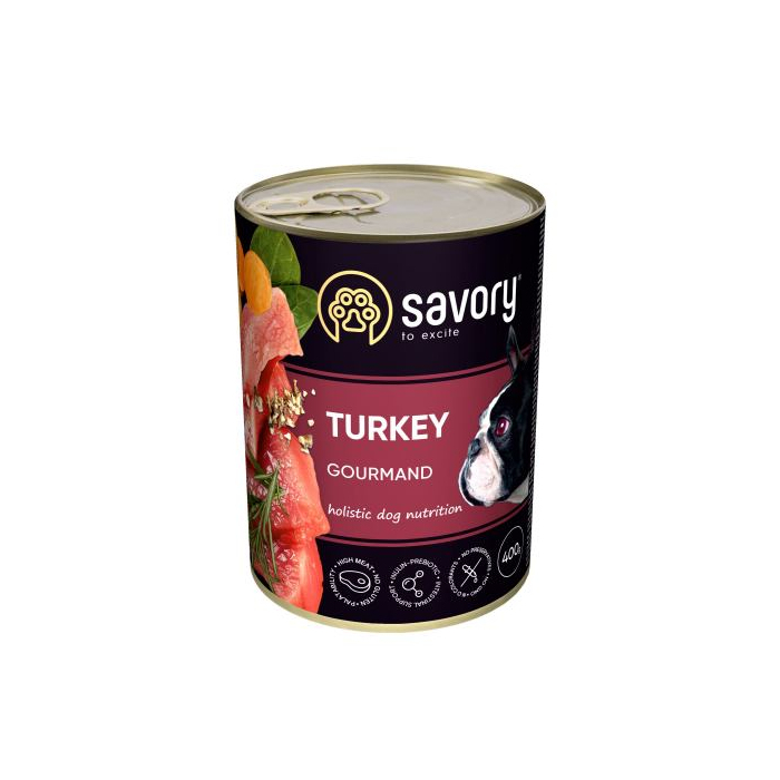 Savory DOG Can Adult Turkey
