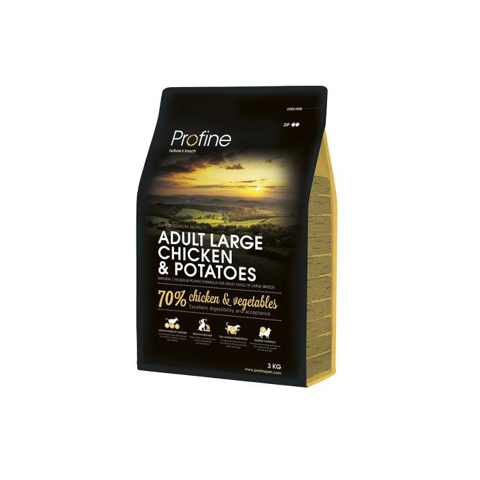 Profine DOG Adult Large для дорослих собак великих порід з куркою та картоплею, 3 кг