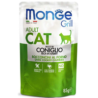 Monge CAT pouch Adult Grill Rabbit вологий корм для дорослих котів із кроликом