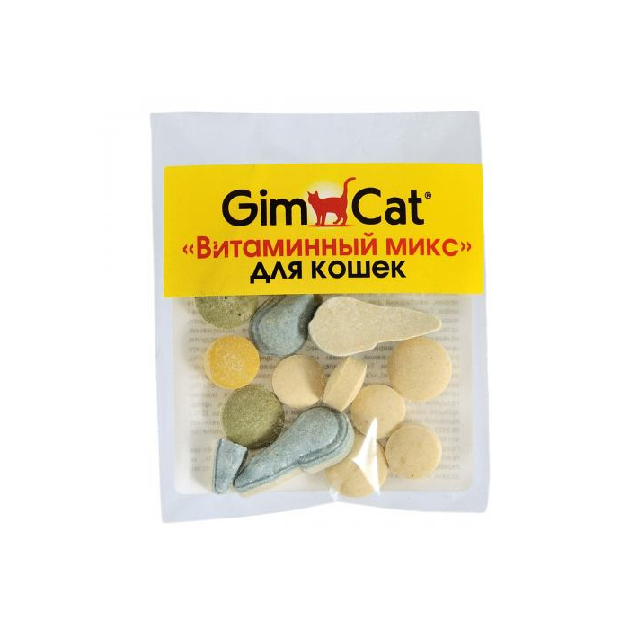 Вітаміни GimCat «Вітамінний мікс» для котів, 12 шт