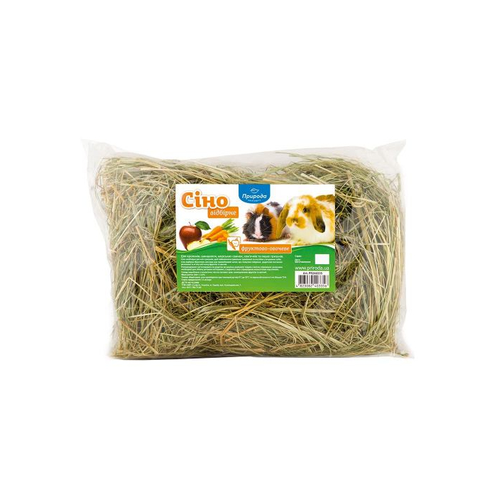 Сіно лугове Природа «Фруктово-овочеве» для гризунів,