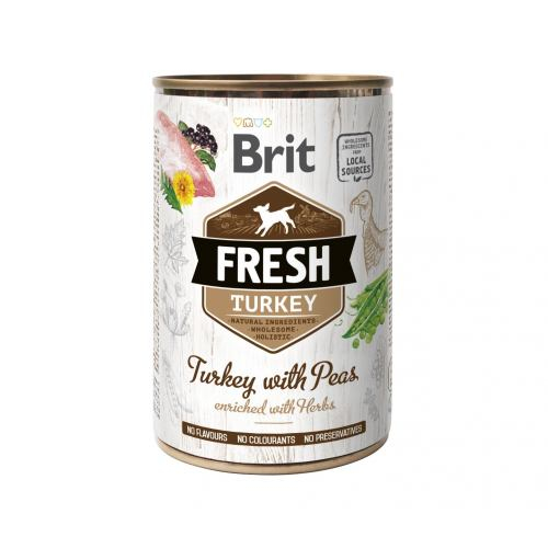 Brit Fresh Turkey Peas для собак, з індичкою та горошком, консерва
