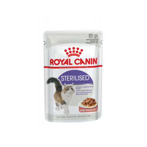 Sterilised вологий корм у соусі для стерилізованих котів, пауч 85г 4095001 Royal Canin