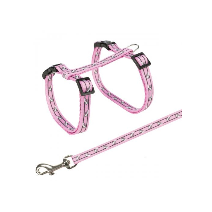 Шлейка з повідцем Trixie для котів з котами нейлон 27-45см 10мм