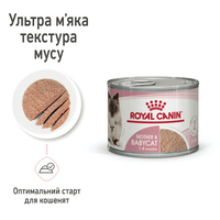 Royal Canin Mother & Babycat вологий корм у мусі для кішок у період вагітності та лактації, для кошенят, консерва 195г 4098002 Royal Canin