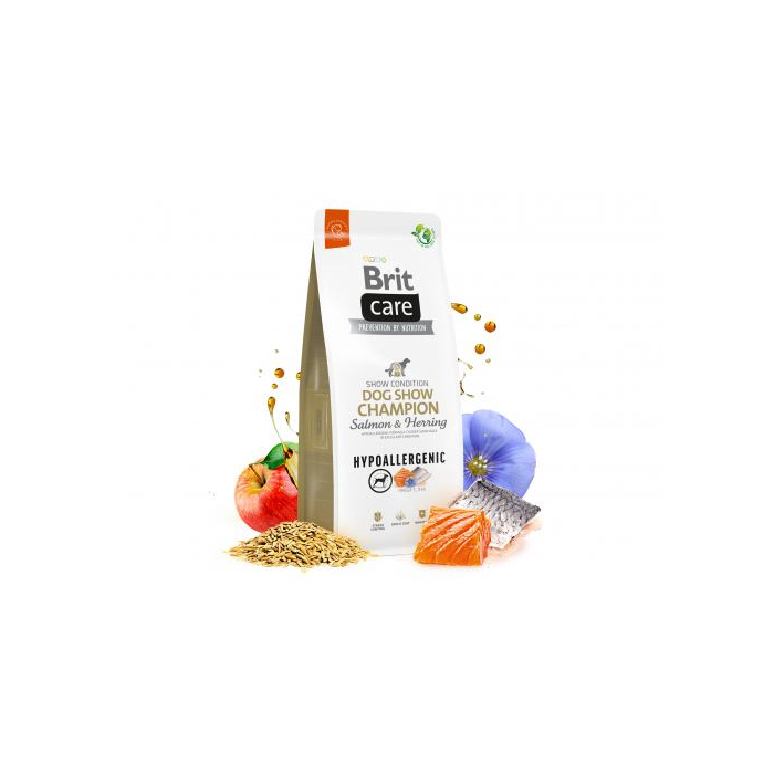 Brit Care Dog Hypoallergenic Dog Show Champion для виставкових собак з лососем і оселедцем