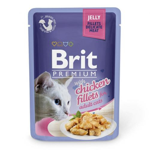 Brit Premium CAT Pouch Chicken in Jelly для котів з філе курки в желе