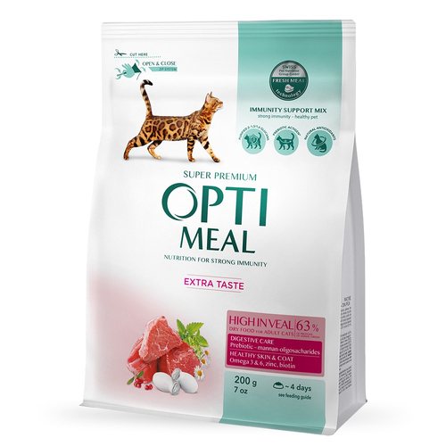 Optimeal CAT High in Veal для котів, з високим вмістом телятини