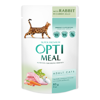 Optimeal Rabbit Carrot jelly для котів з кроликом у морквяному желе