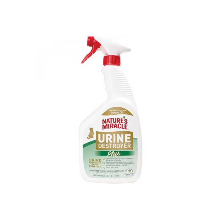 Nature's Miracle Urine Destroyer спрей для видалення плям і запахів від сечі котів